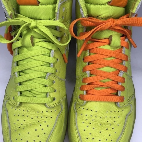 Authentic Nike Air Jordan 1 Retro High G8RD Gatorade Sneakers in Lime. - Picture 7 of 16